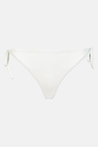 Tommy Hilfiger Women Graphic Printed Pull On Bikini Bottom, White