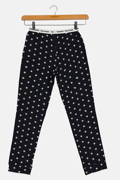 Tommy Hilfiger Kids Girl Allover Print Jogger Pants, Multicolor