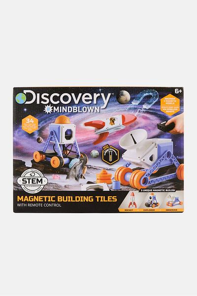 Discovery Channel Magnetic Building Tiles With Remote Control
