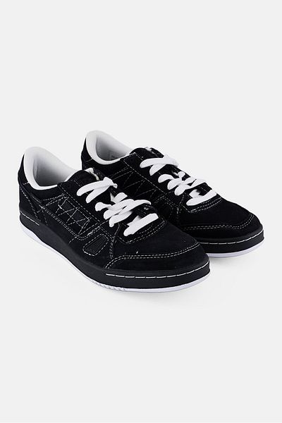 Reebok Men LT COURT Lace Up Tennis Shoes, Black
