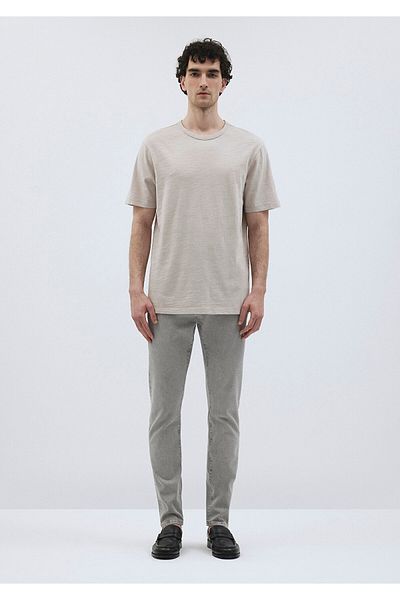 Mavi Flaming Beige Premium Basic T-Shirt κανονική εφαρμογή / κανονική εφαρμογή 0612151 -70144