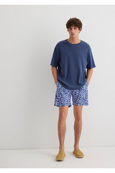 Mavi Blaue bedruckte Badeshorts -0911480-70758