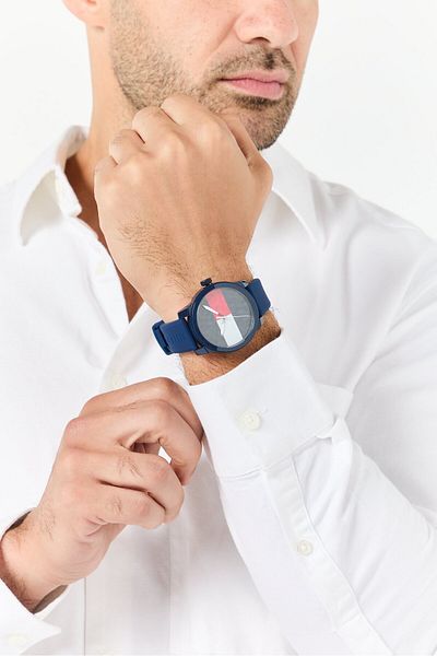 Tommy Hilfiger Men 1791322 Analog Silicone Watch, Navy
