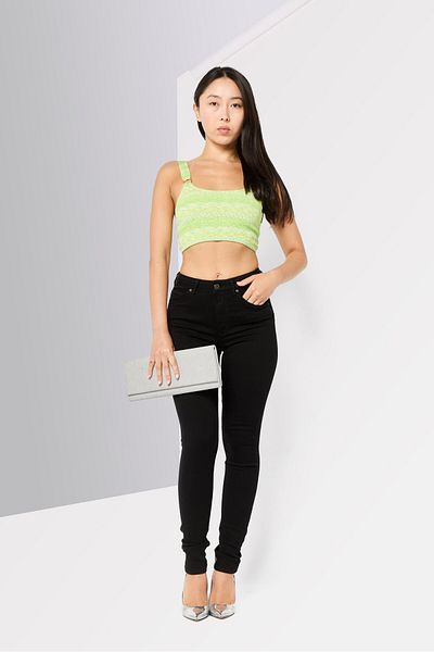 Scotch & Soda Women Skinny Fit Solid Stretchable Jeans, Black