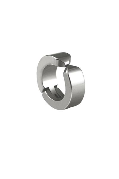 maarketim Men's Earrings - 1 Piece Steel Stud Earrings Stainless Steel Silver Color Earrings