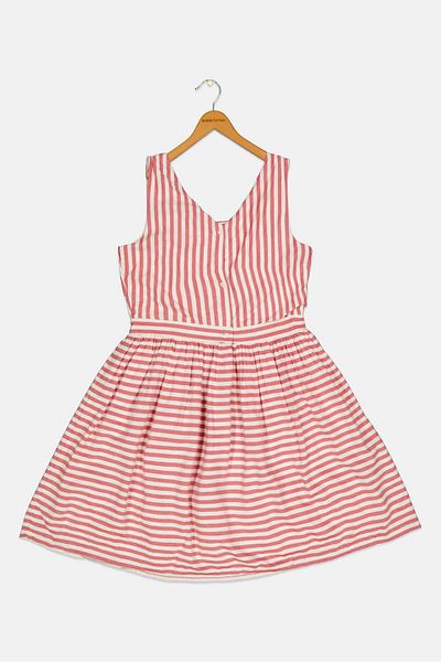 Tommy Hilfiger Kids Girl Striped Casual Dress, Multicolor