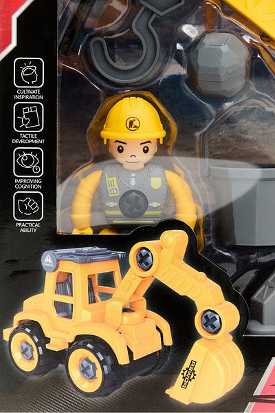 New Boy 11 Pcs Nitro2Go Assembling Car Building Set, Yellow
