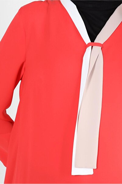 Alvina BLUZ 43800 WITH COLLAR BINDING DETAIL