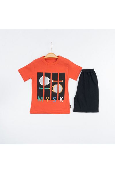 Micii Ștrumfi Summer 2-Piece Set for Boys Mysk