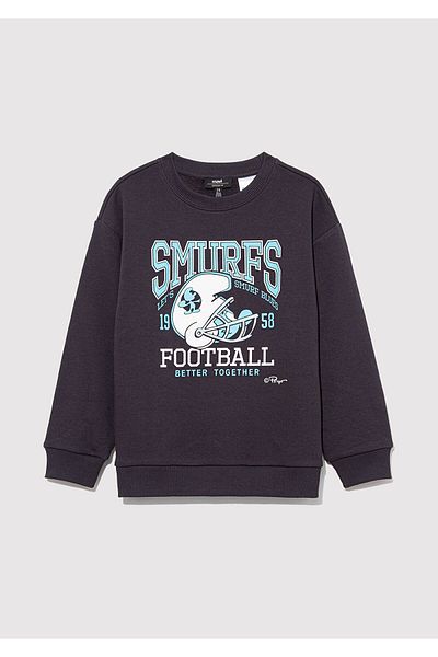 Mavi Φούτερ Smurfs Printed Anthracite 6s10084-70087