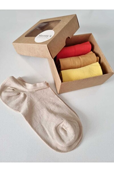 Moonys Socks Collection Set de 4 șosete pentru femei din bambus fără cusături