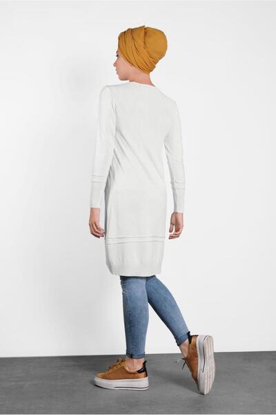 Alvina Silvery Detailed Knitting Tunic 4524