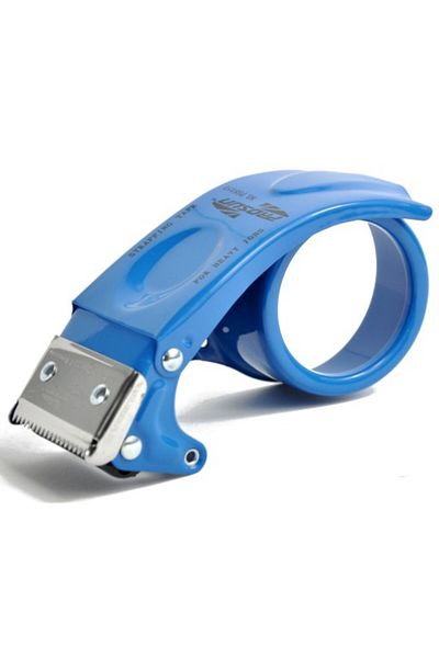 OEM Dispenser banda adeziva, ideal pentru colete, cutter banda, din otel, albastru