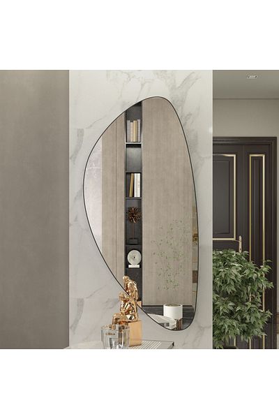 Marsah Home Decorative wall mirror, asymmetric Garcia, 120x60 Cm