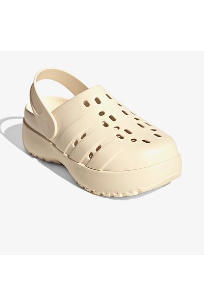 adidas Adilette Clog Platform Unisex White Sandals