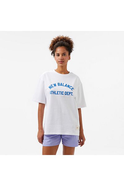 New Balance Mnt1519 Λευκό Ανδρικό T-Shirt