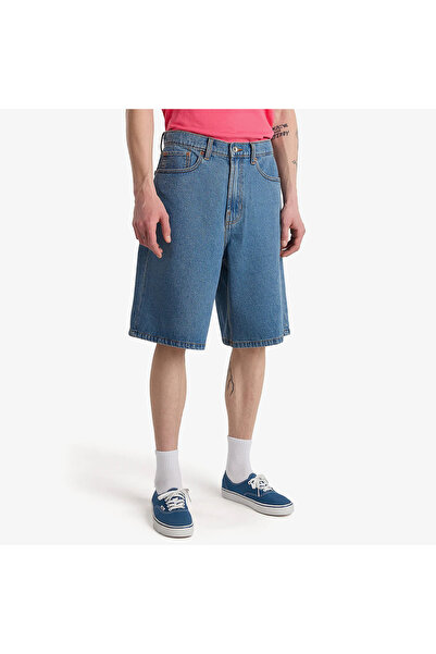 Vans Check-5 Baggy Denim Men's Navy Blue Shorts