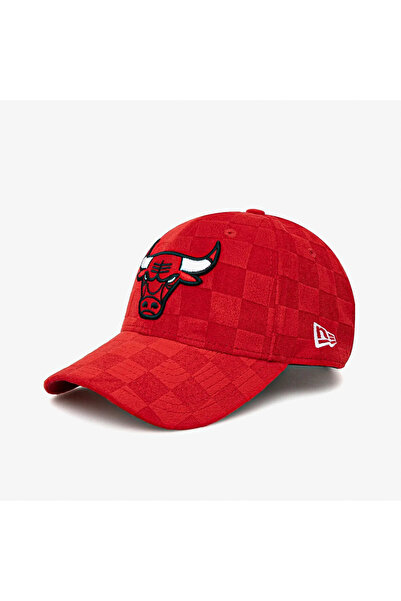 NEW ERA Tonal Check Chicago Bulls Unisex Kırmızı Şapka