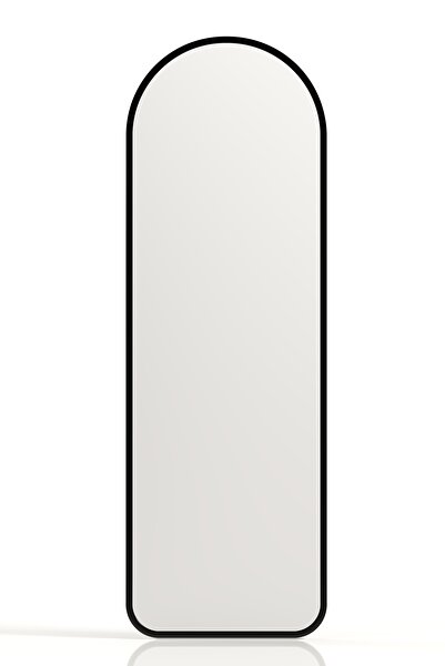 Marsah Home Luna semi-oval wall mirror, 180x70 cm Black