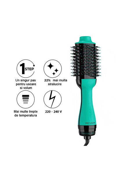 Revlon Perie Electrica Fixa One-step Hair Dryer & Volumizer, Rvdr5222te Teal