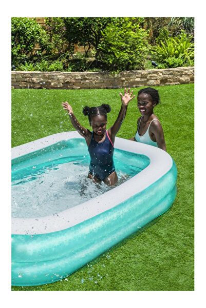 BESTWAY Blue Rectangular Family Pool 201X150X51Cm-26-54005