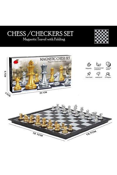 rexa Magnetic Chess Board Game Set Folding Board Travel International Chess Set