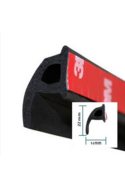 Techmaster Araç P Fitil Kapı Altı Kenarı Kaput Bagaj Ses Önleyici Fitil 5mt