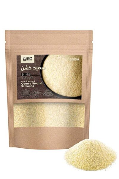 clenz سميد مطحون خشن طبيعي ونقي 100% - 1 كجم