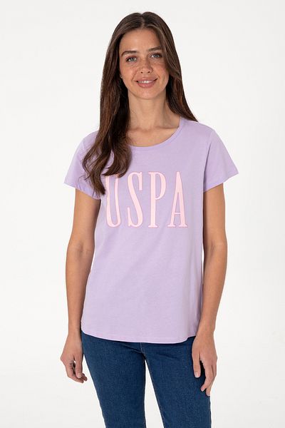 U.S. Polo Assn. Women's Lilac Crew Neck T-Shirt 50305842-Vr034