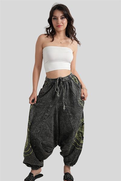 Miss Boheme Gray Color Unisex Bohemian Nepalese Baggy