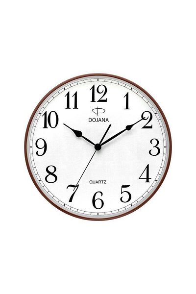 dojana Analog alarm clock brown white