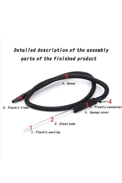 X TORBO | Glass Disposable Hose Pipe 10 Pcs