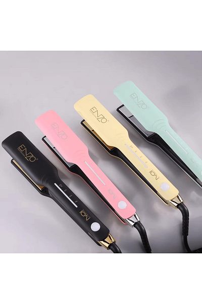 ENZO EN-3994 Nano Titanium Straightener (Black) - Intl Version