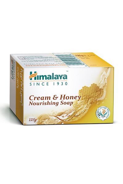 Himalaya Cream & Honey Nourishing Soap 125g | Moisturizing Herbal Bath Bar for Soft & Smooth
