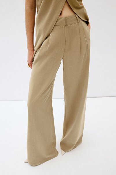 VATKALI Dökümlü palazzo pantolon