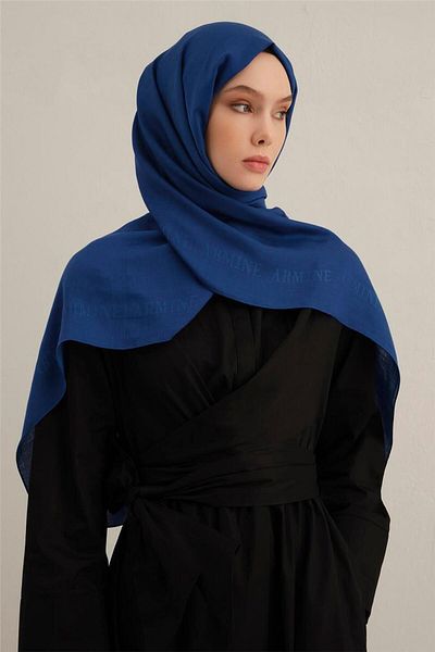 Armine Logo Bordered Cotton Silk Shawl 26