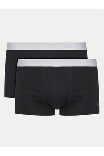 SLOGGI Set bărbătesc de 2 perechi de boxeri 10218013 Negru