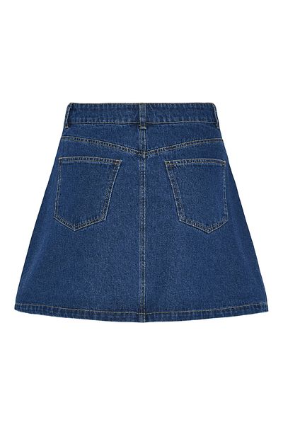 PIECES pieces Women's Denim Skirt 17154546 Navy Blue