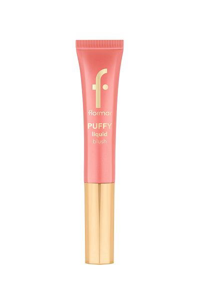 Flormar Puffy Moisturizing Effect & Shiny Finish Liquid Blush with Sponge Applicator-001 Pinky Glow- 8682536093866