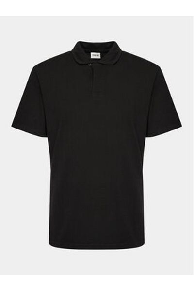 Solid Polo bărbătesc 21108171 negru