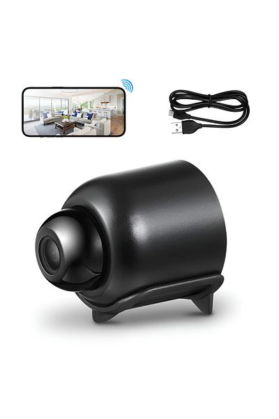 Koopsio Micro Camera HD 1080P Infrared Viewing, TF Card Storage Audio Video, Wi-Fi Monitoring