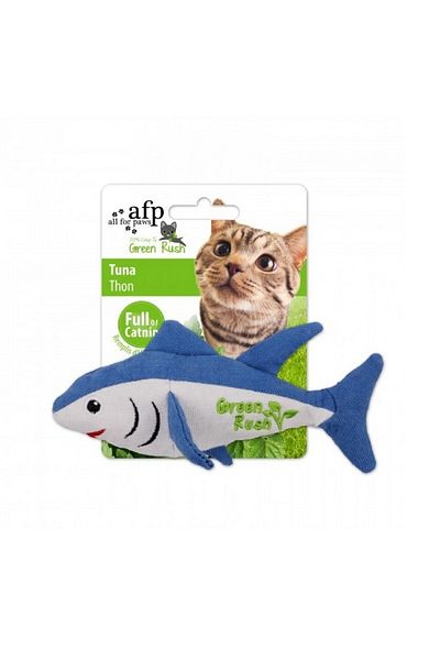 All For Paws Green Rush Tuna Cat Toy
