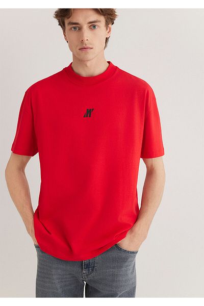 Mavi Κόκκινο μπλουζάκι Pro Logo Loose Fit / Loose Relaxed Fit 0612745 -70471