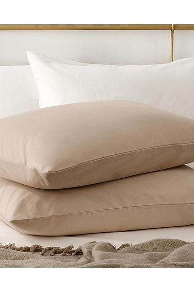 MixCotton Home Light Brown 2 Piece Pillow Case Polin Fabric 2 Pieces 50X70 cm