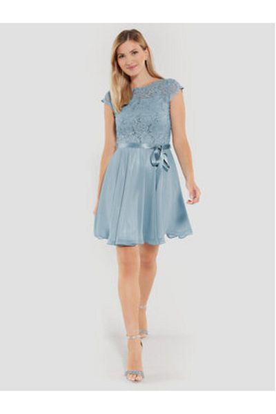 Swing Rochie de cocktail pentru femei 77760510 Albastră