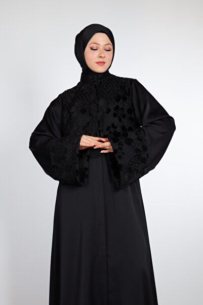 HARİKA WEAR Modern Şıklık Siyah Abaya