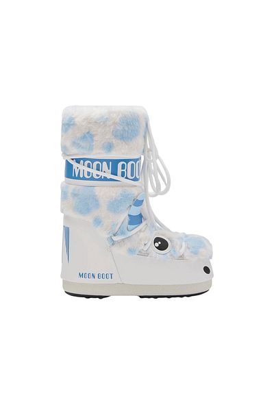 MOON BOOT 80D3400260-Af19 Icon Yeti Faux Fur Girl's Orange Snow Boots