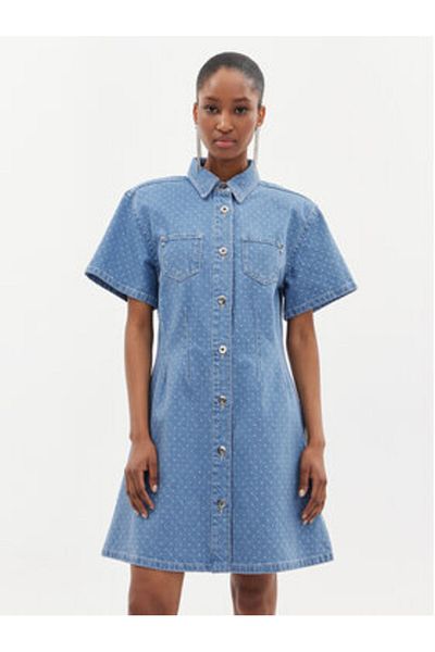Custommade Rochie de damă din denim 999449457 albastră