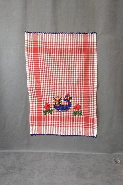 Uretti - Pınar 6788 9651 Handmade 2' Şahmaran Embroidered Cotton Drying Cloths