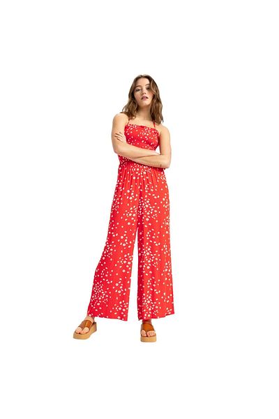 Roxy Palm Groves Jumper Women Red Jumpsuit